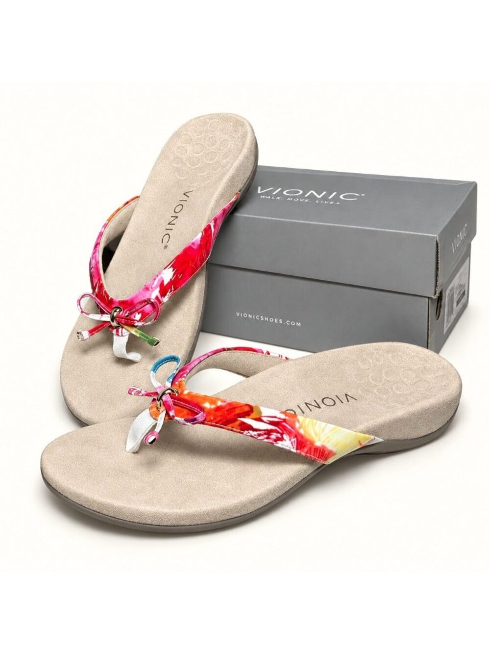 Vionic Cassie Orthotic Slip-On Sandals Arch Support Flip Flop Comfort Women’s 7